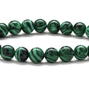 Malachite Bracelet Sz 7 Healing Trauma Manifest Abundance