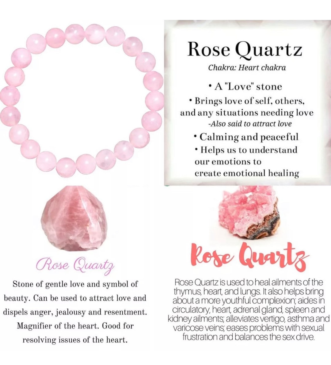 Rose quartz on sale bracelet meaning