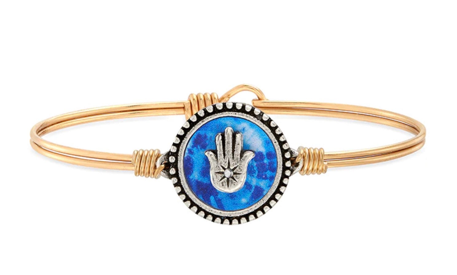Luca Danni Ti Dye Bangle Bracelet Petite 6.5 Free Gemstones