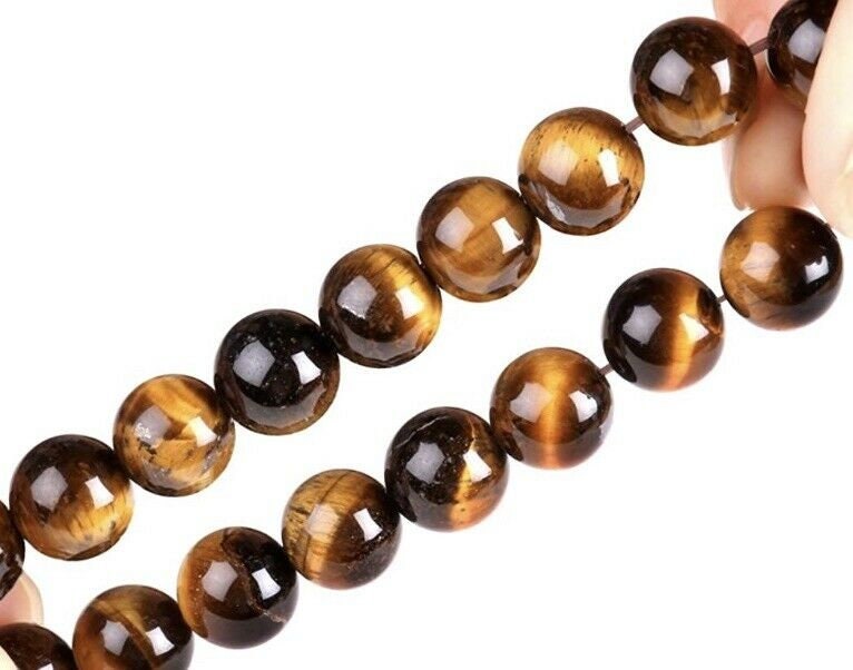 Tiger Eye Protection Good Luck Prosperity Will Power Bracelet Etsy