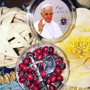 Pope Saint Francis Rosary With Prayer Blessed Prof Italy Rome Blessings