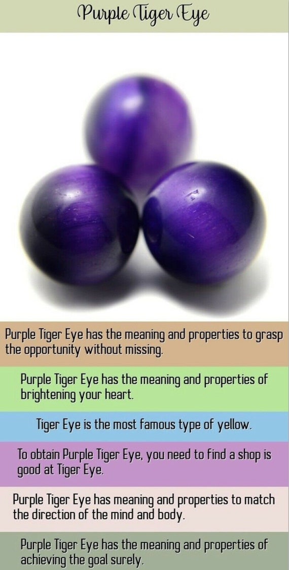 Purple tigers deals eye