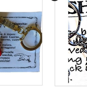 Italian Red Cornetto Trio: Evil Eye Protection Amulet, Horseshoe Keychain