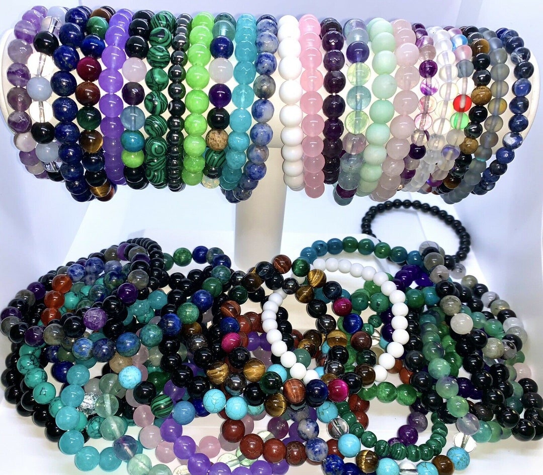 Tiger Eye Protection Good Luck Prosperity Will Power Bracelet 8mm Sz 7