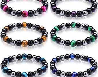 Made in USA Gift Box Included Mental Clarity and Focus High Quality Stretch Navy Blue Natural Gemstone Beads Mens Bracelet Size Large Forziani 10mm Blue Tigers Eye Beaded Bracelet for Men Made in USA Gift Box Included Mental Clarity and Focus High Quality Stretch Navy Blue Natural Gemstone Beads Mens Bracelet Size Large Forziani 10mm Blue Tigers Eye Beaded Bracelet for Men