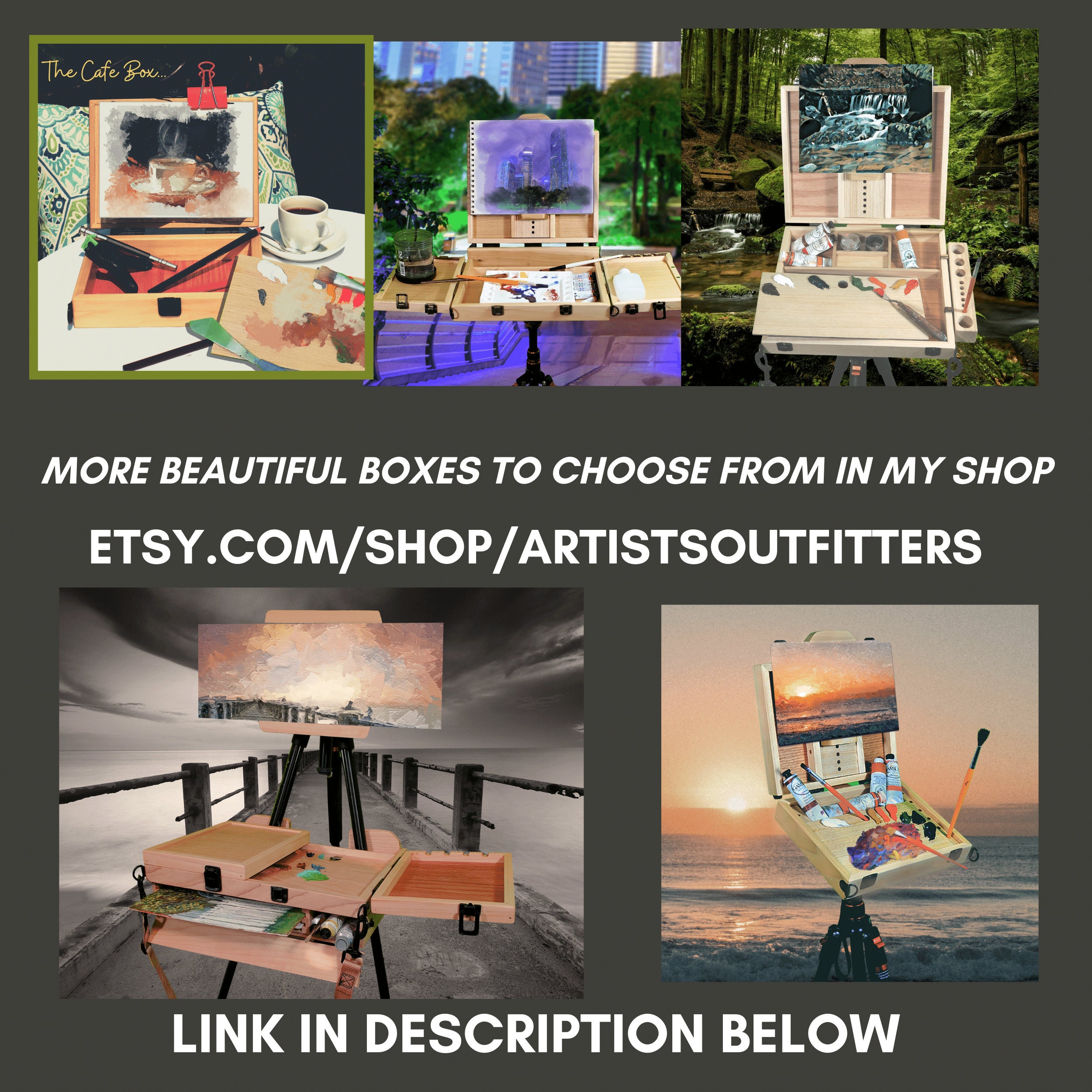 Plein Air Paint Set. Rotating Easelindoor /outdoor Painting Etsy