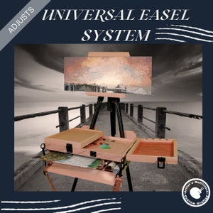 Travel Easel/Wet Panel Carrier/Pochade Box/ Outdoor Painting Kit /Painting Box/ Tripod Painting Easel/Indoor Portable Easel/Plein Air Box