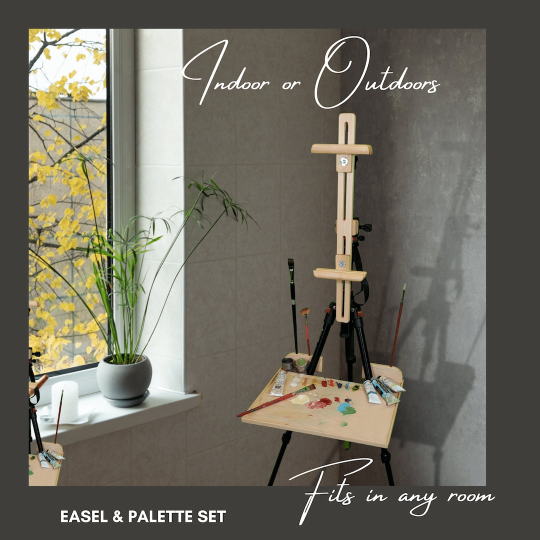 Plein Air Paint Set. Rotating Easel,indoor /outdoor Painting Kit,travel