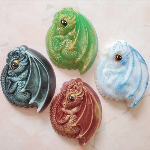 Dragon Soap. Decorative Baby Dragon Shaped Soap. Fantasy Theme Soap. Souvenir Soap. Glycerine Soap. Handcrafted Unique Soap. Unique Gift.
