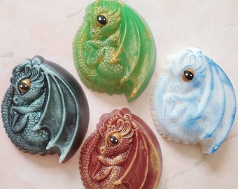 Dragon Soap. Decorative Baby Dragon Shaped Soap. Fantasy Theme Soap. Souvenir Soap. Glycerine Soap. Handcrafted Unique Soap. Unique Gift.