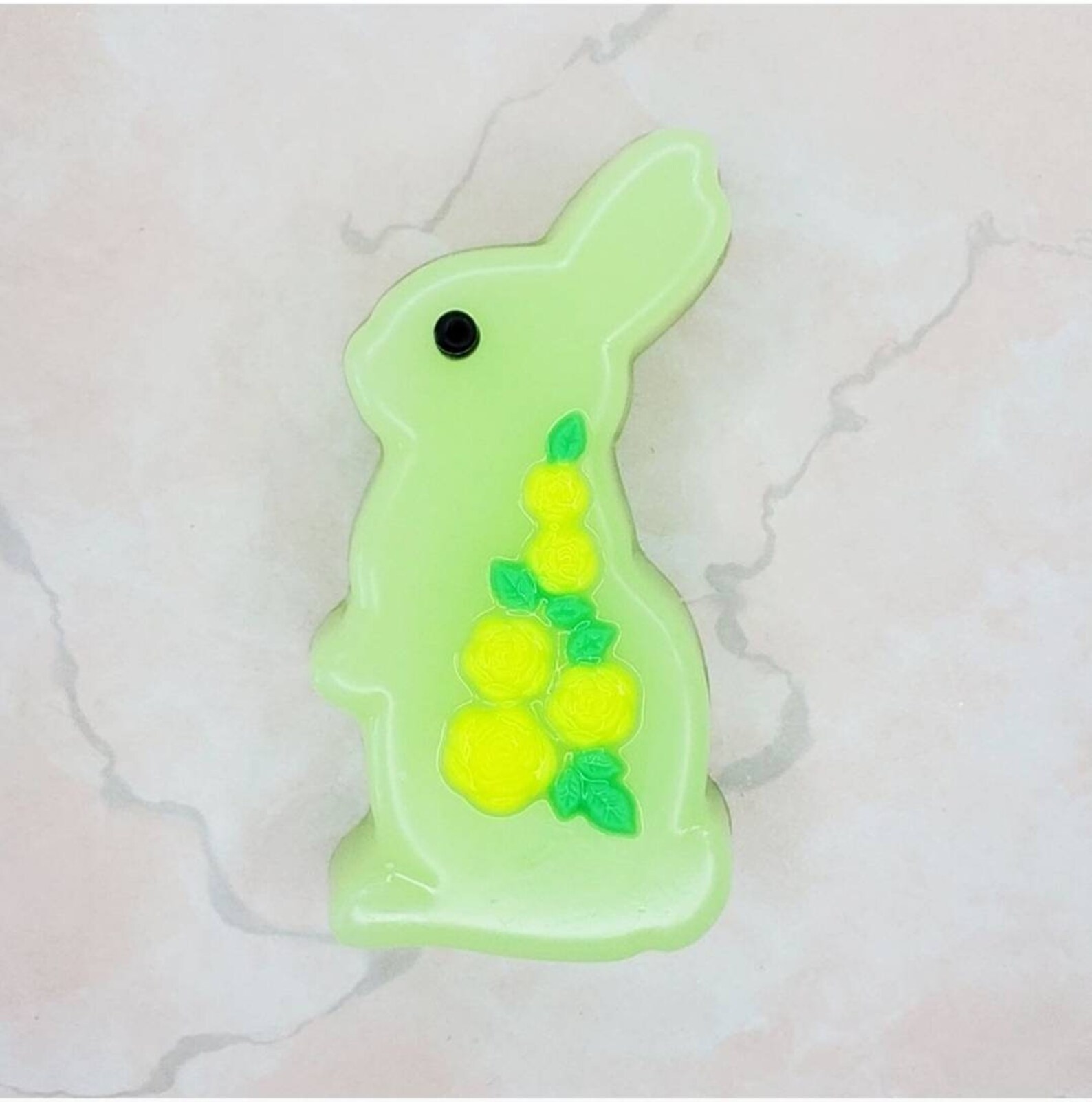 Soaping Rabbit Bunny Soap. Rabbit Soap. Decorative Bunny With Roses Shaped Soap ...