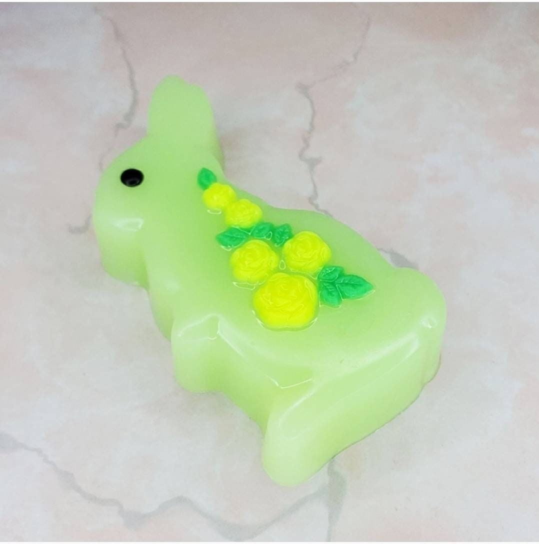 Soaping Rabbit Bunny Soap. Rabbit Soap. Decorative Bunny With Roses Shaped Soap ...