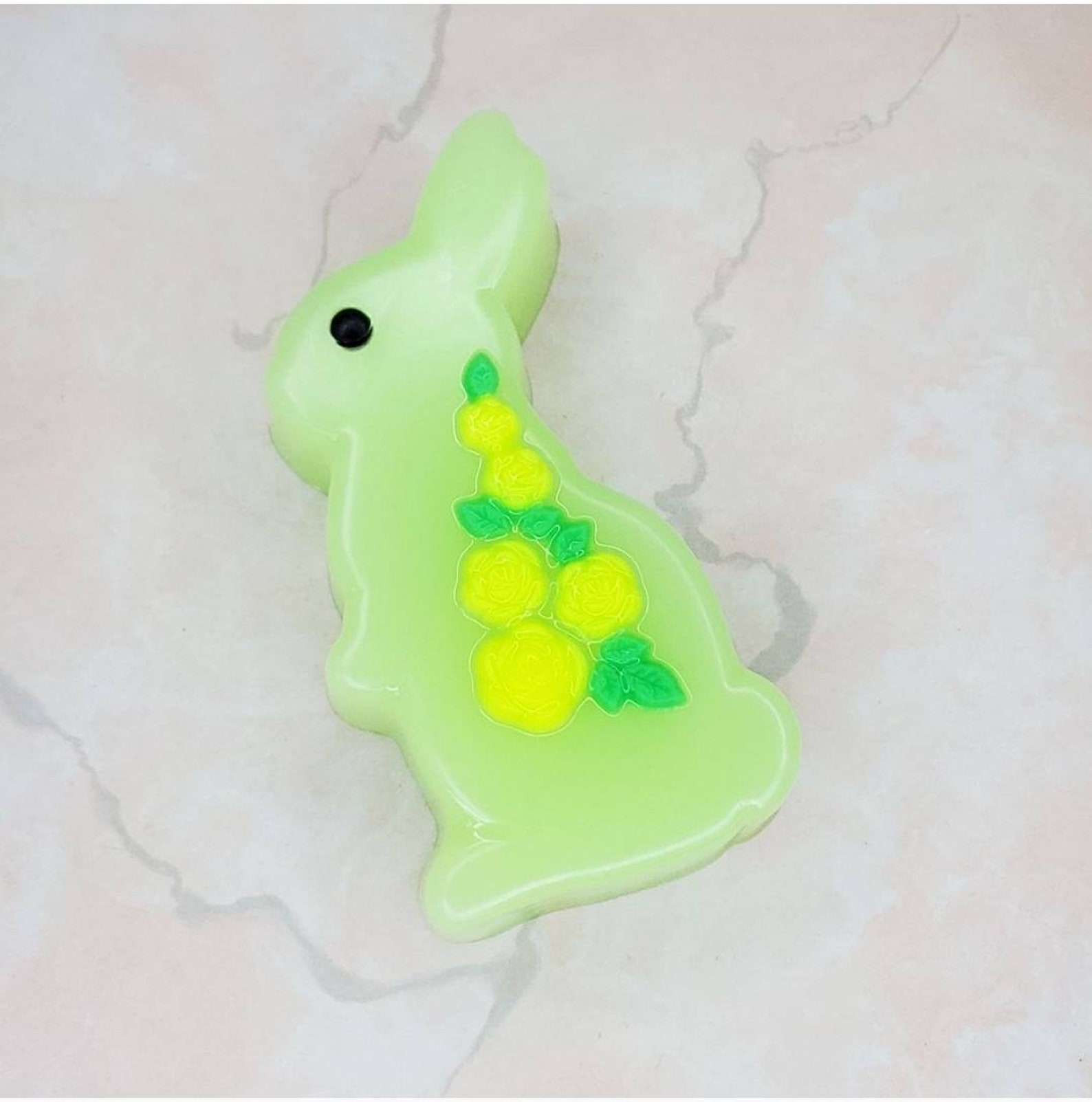 Soaping Rabbit Bunny Soap. Rabbit Soap. Decorative Bunny With Roses Shaped Soap ...