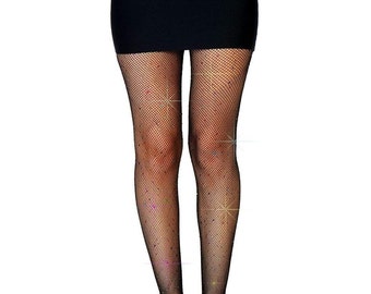 multi coloured fishnet tights