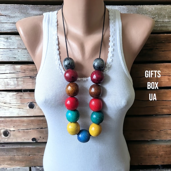 Chunky Beaded Necklace
