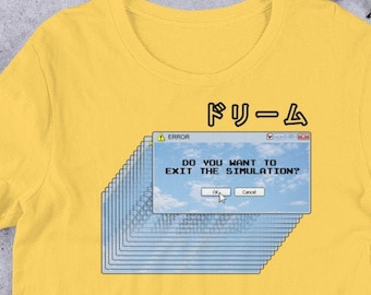 Vaporwave Error Glitch Shirt | Unisex Aesthetic Apparel