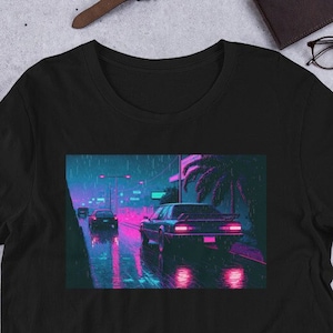 Synthwave Outrun Cyberpunk Shirt | Aesthetic Neon Streetwear