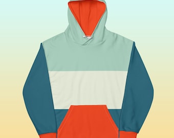 70's Color Block Hoodie | Unique Apparel