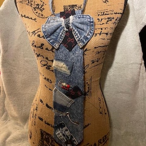 denim necktie