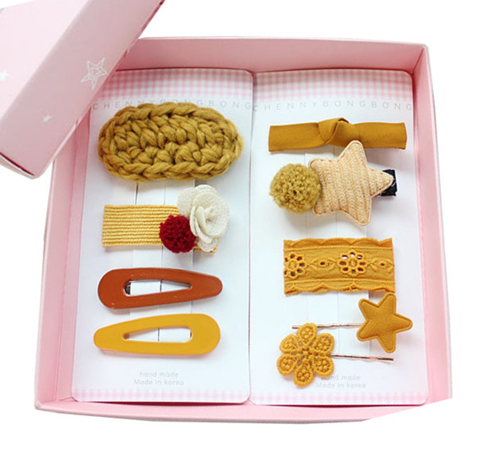 Girls Baby Hair Clip Set Hair Accessories Girls Gift Box 9 Etsy