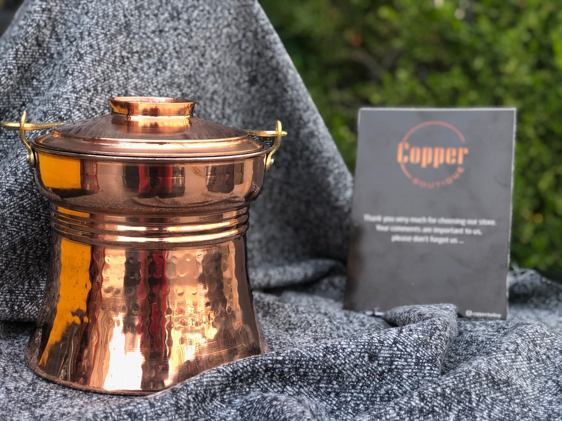 Copper Bakrac Copper Pot Solid Pure Copper Gift Bridesmaid Etsy