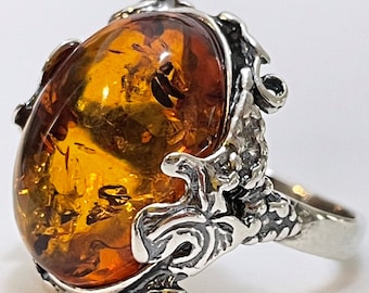 Amber rings on sale for sale