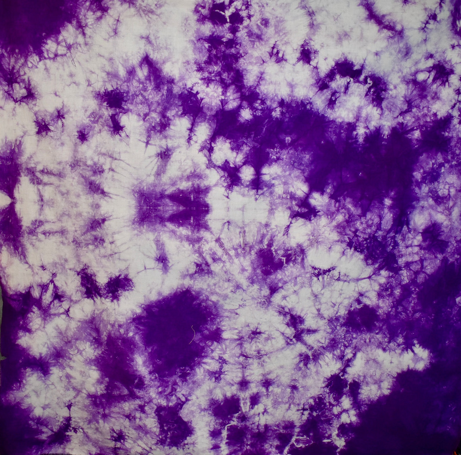 One Yard Hand Dyed Purple Tie Dye 100 Cotton Fabric Etsy