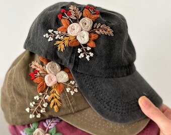 Hand Embroidered Hat, Floral Embroidered Denim Cap, Vintage Hat for Woman, Embroidered Baseball Cap, Birthday Gift, Gift for Women - Etsy Hand Embroidered Hat, Floral Embroidered Denim Cap, Vintage Hat for Woman, Embroidered Baseball Cap, Birthday Gift, Gift for Women - Etsy