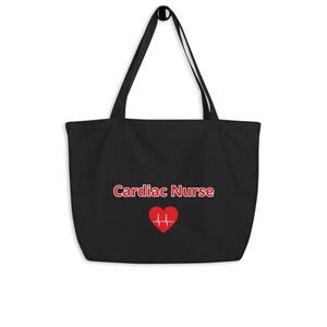 Cardiac Nurse Large Designer Tote Bag