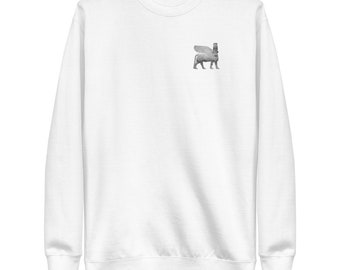 Chaldean Assyrian Iraqi Lamassu Premium Fleece Pullover Sweatshirt