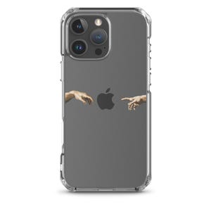 Die Erschaffung Adams von Michelangelo Premium iPhone Hülle