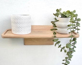 Small Oak Bathroom Shelf