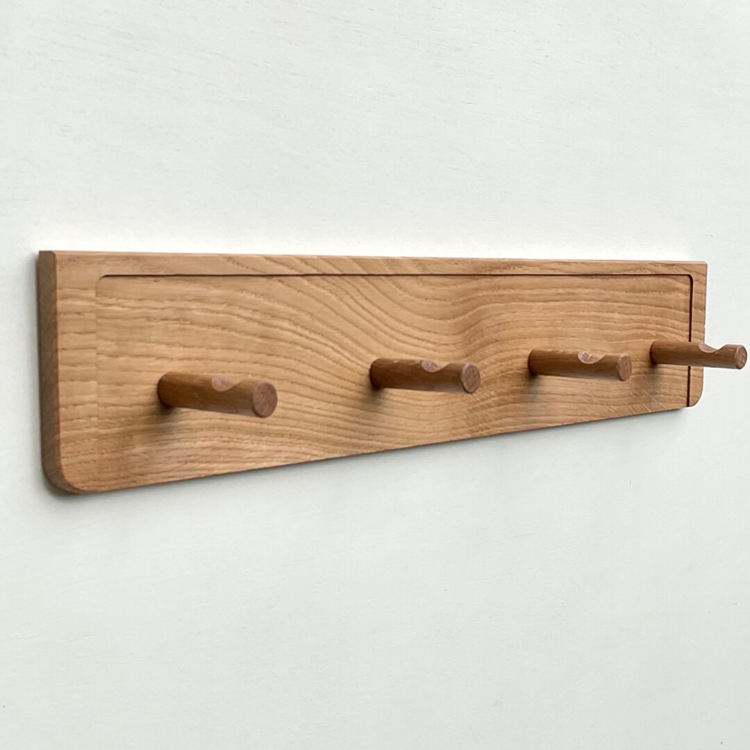 Solid Oak Peg Rail Coat Rack Peg Hooks Coat Hook Kitchen Rail