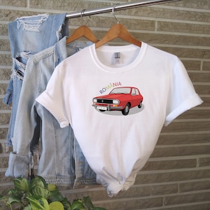 Romanian Tshirt Dacia T-shirt Vintage Dacia T-shirt Gift For Friend Gift For Dad Romania Design Romanian T Shirt Romanian Husband