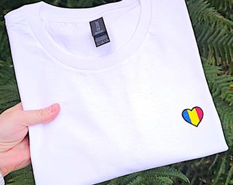Romanain besticktes T-Shirt, Unisex-T-Shirt, rumänische Geschenke, Geschenk für ihn, Geschenk für sie