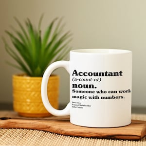 Funny Accountant Definition Mug: Gift for Coworker