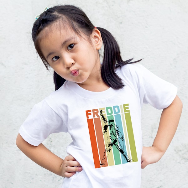 Freddie Enfants T-shirt Garçons Tshirt Filles Tshirt Enfants Party Enfants Coton T-shirt Freddie Fan Cadeau Pour Fils Cadeau Pour Fille