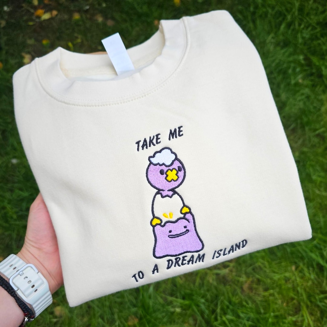 Embroidered Take Me to A Dream Island Sweatshirt, Cute Gaming Sweatshirt, Dream Island Shirt, Cozy Gamer Gift, Funny Cute Sweatshirt, - Etsy