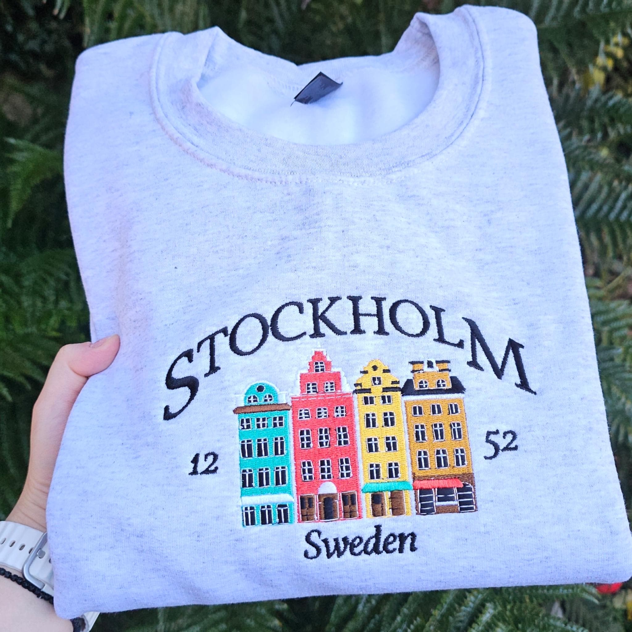 Sweat à Capuche Viking Stockholm Suède – Coupe Classique – 241 G – Drapeau Imprimé – Pour Homme Ou Femme