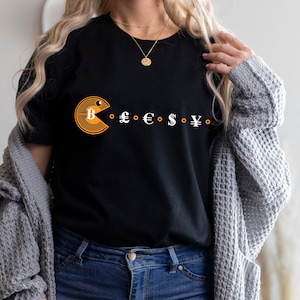 Bitcoin Ladies Cotton Tshirt Cryptocurrency Tshirt Girl Boss Crypto Gifts Bitcoin T-shirt Bitcoin Gifts Crypto Gifts