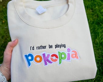 Sweat brodé jeu douillet, cadeau gamer mignon, sweat gaming
