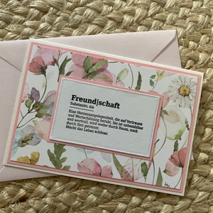 Grußkarte - Freundschaft
