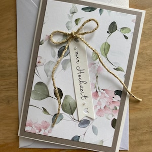Hochzeitskarte, Glückwünsche zur Hochzeit