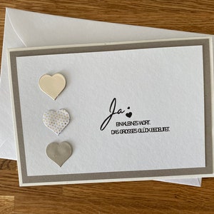 Hochzeitskarte, Glückwünsche zur Hochzeit