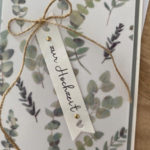 Hochzeitskarte, Glückwünsche zur Hochzeit
