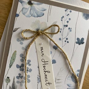 Hochzeitskarte, Glückwünsche zur Hochzeit