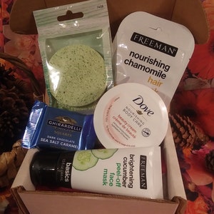 Mini beauty gift box beauty teen gift basket self care gift box spa beauty gift box relaxation self pampering gift box