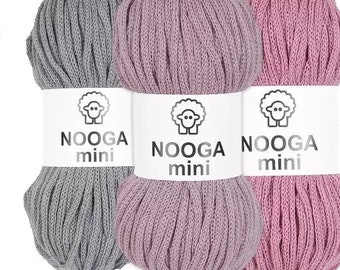Knitting yarn Semi-wool mass knitting cord Crochet cord Nooga merino wool cashmere polyacrylic