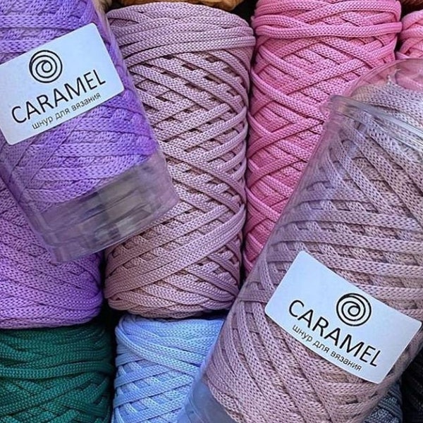 Häkelschnur / Crochet string Caramel