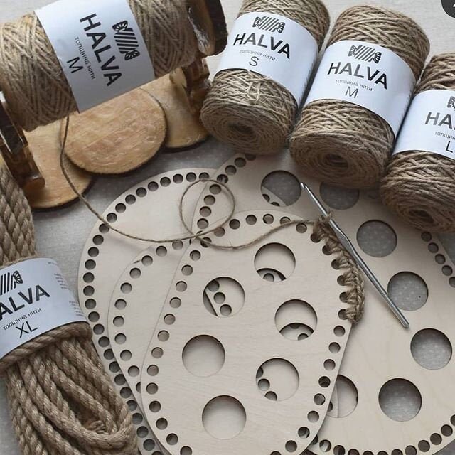 Jute Yarn Halva Etsy